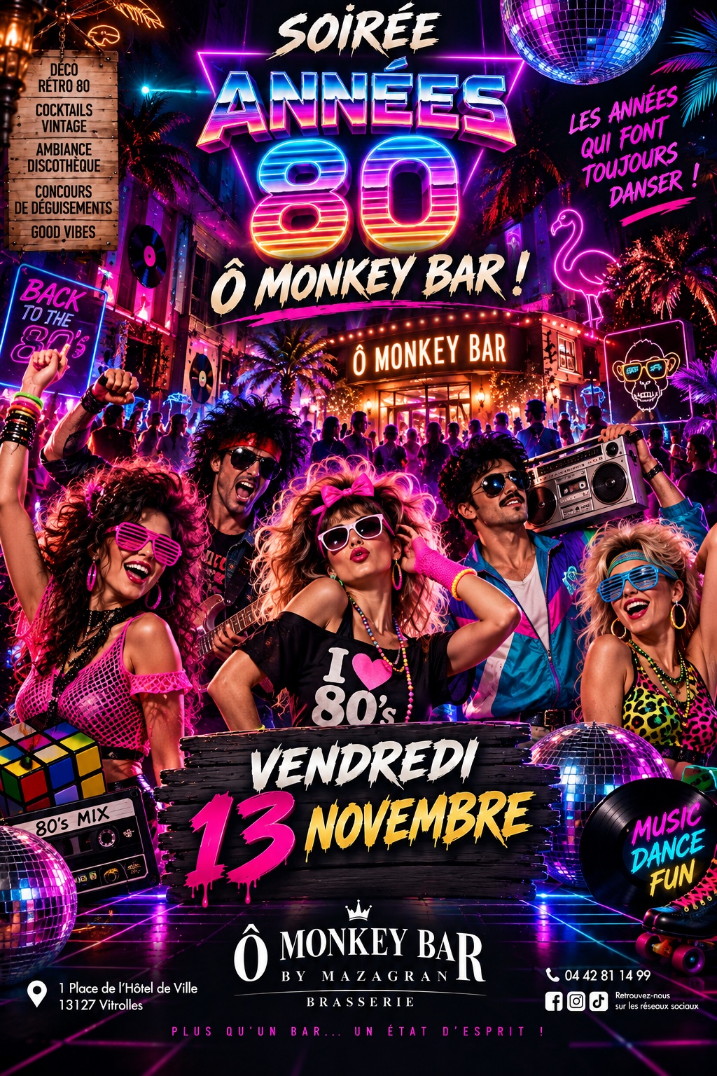 Soirée Années 80 — vendredi 13 novembre