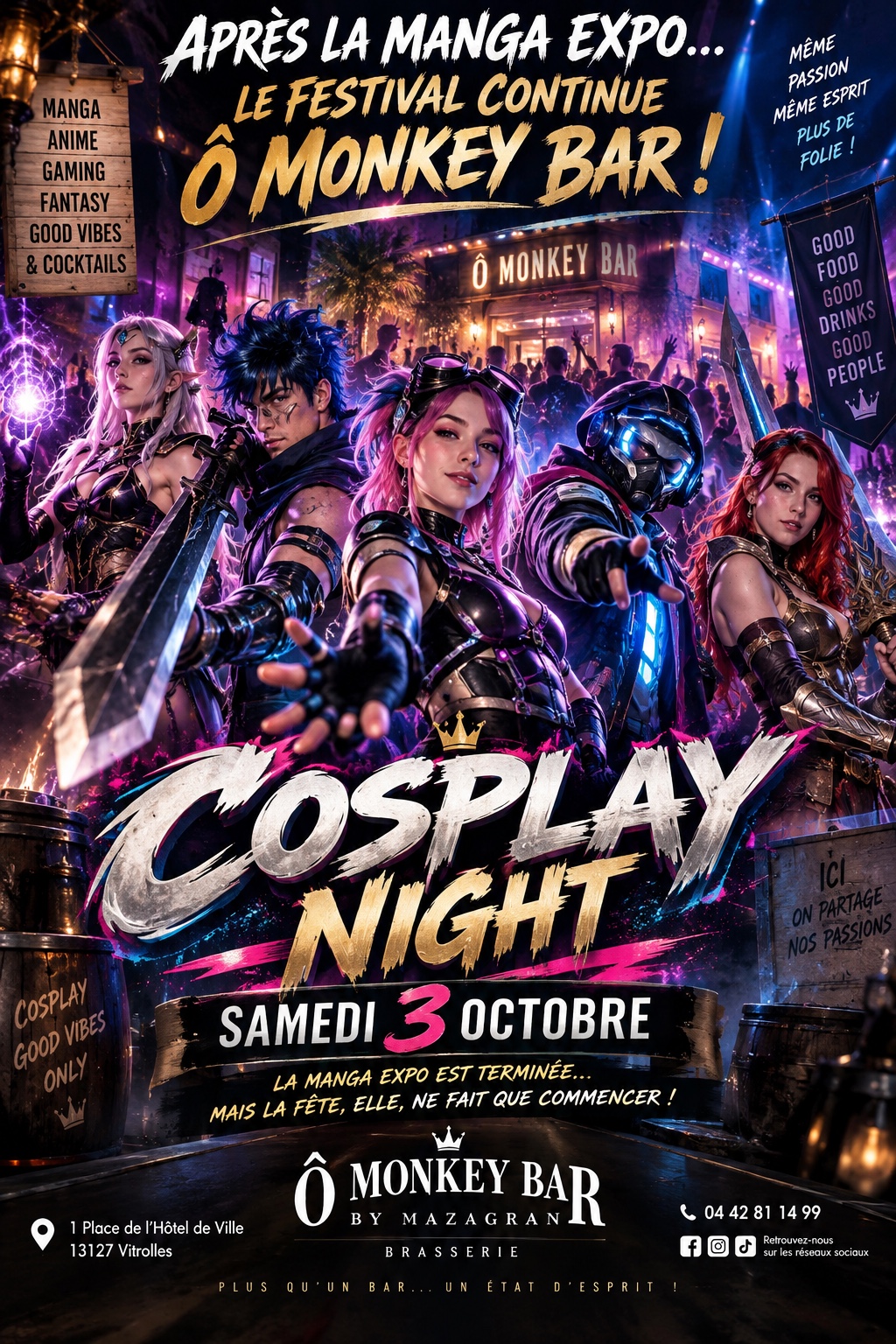 Cosplay Night au Ô Monkey Bar